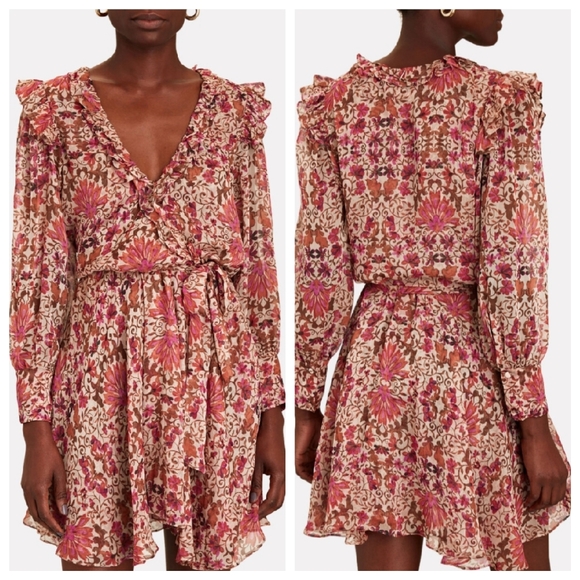 Misa Veruka Floral Belted Mini Dress Revolve - Picture 9 of 9